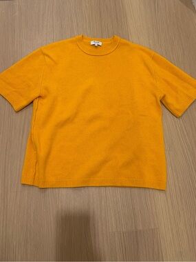 Madewell Cashmere Crewneck Short Sleeve Sweater Top